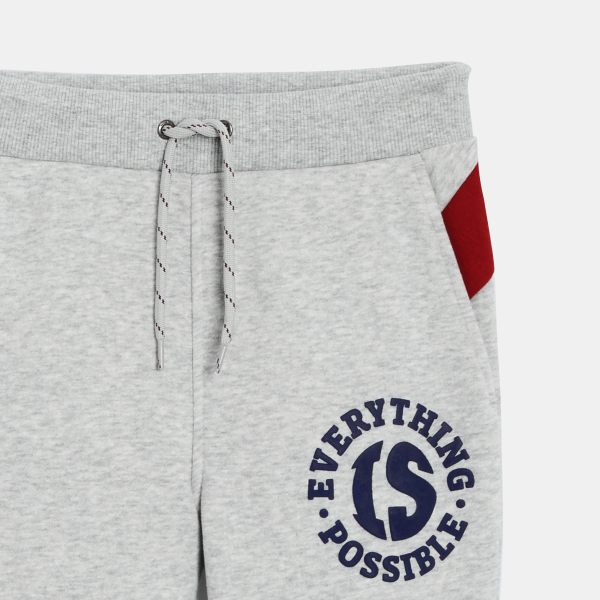 بنطلون رياضي صوف رمادي للأولاد